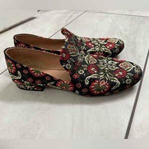 floral loafers size 38 1/2 p